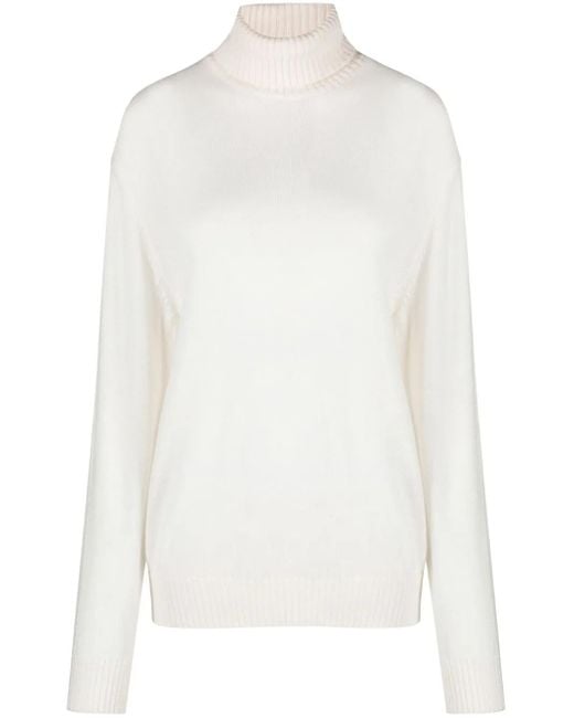 Jil Sander Wollen Coltrui in het White