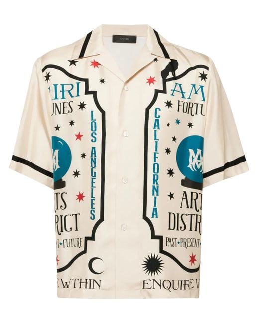 Amiri Natural Fortune Silk Shirt for men