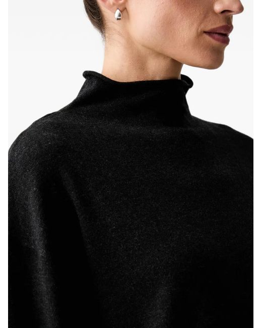 Marc O' Polo Black High-Neck Drop-Shoulder Sweater