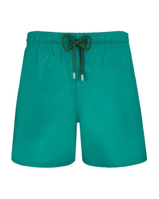 Vilebrequin Green Logo-appliqué Lightweight Swim Shorts for men