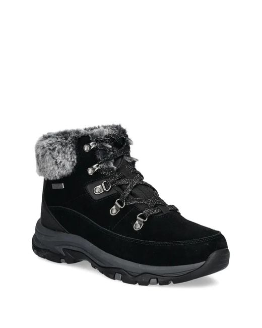 Skechers Black Snow Worries Boots