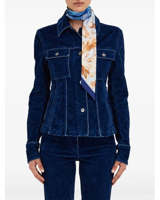 Ferragamo アニマルプリント スカーフ Blue