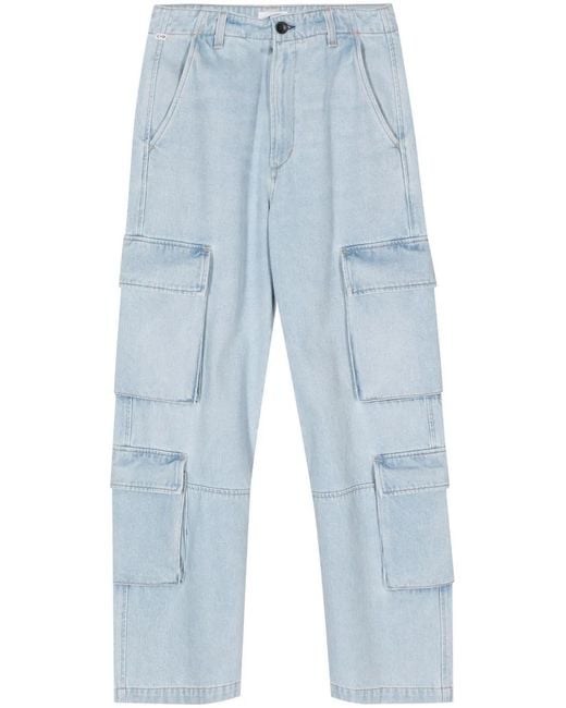 Citizens of Humanity Blue Delena Straight-Leg Cargo Jeans