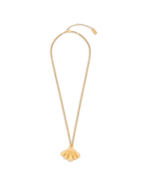 Chloé White Mirror Pendant Necklace