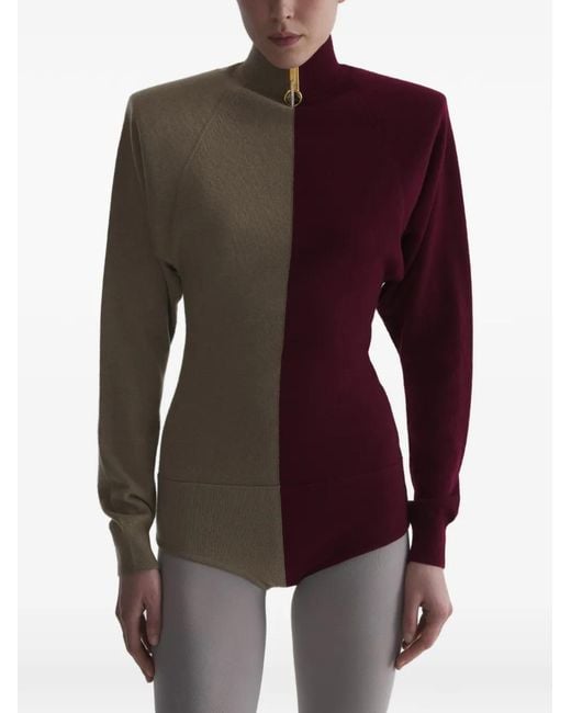 Mugler Purple Body Bicolore En Cachemire
