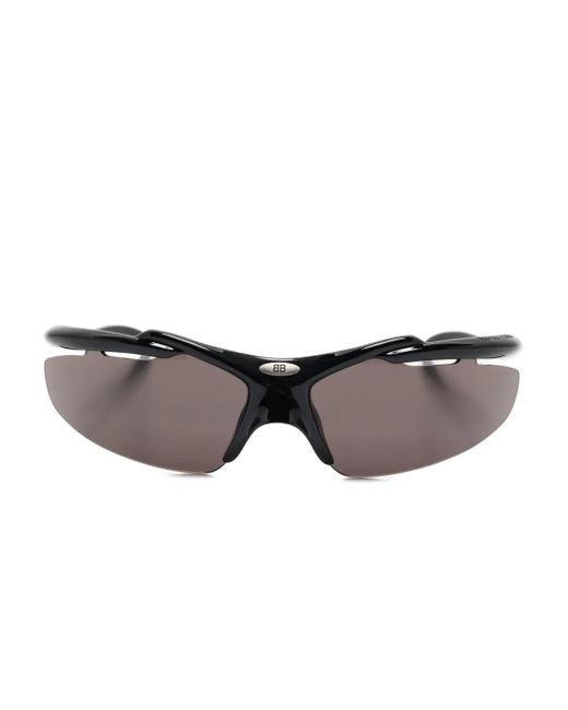 Gafas de sol con montura geométrica Balenciaga de color Gray