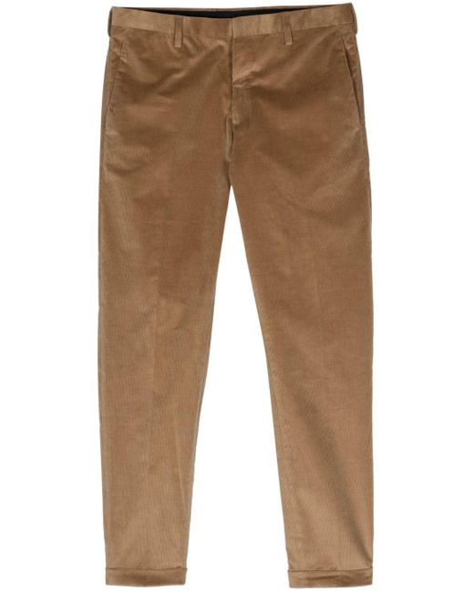 Pantalones ajustados de talle medio Paul Smith de hombre de color Natural