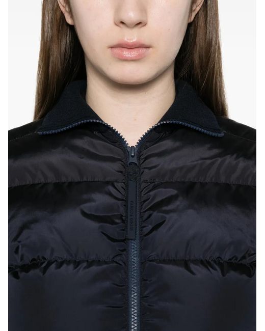 Canada Goose Blue Quilted Knit Jacket