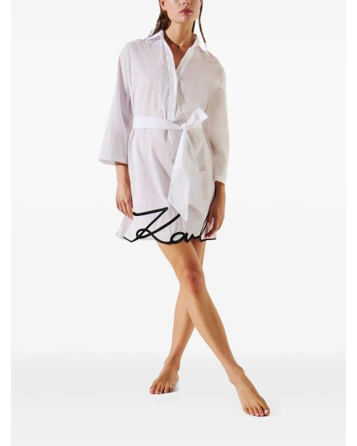 Karl Lagerfeld White Abito