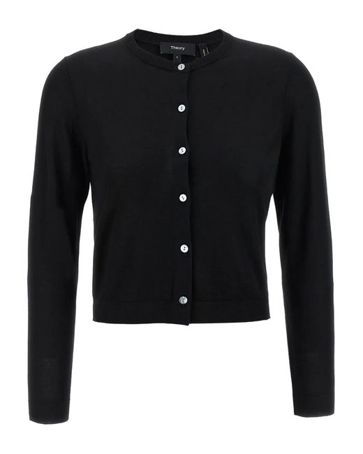 Theory Button-Up Vest in het Black