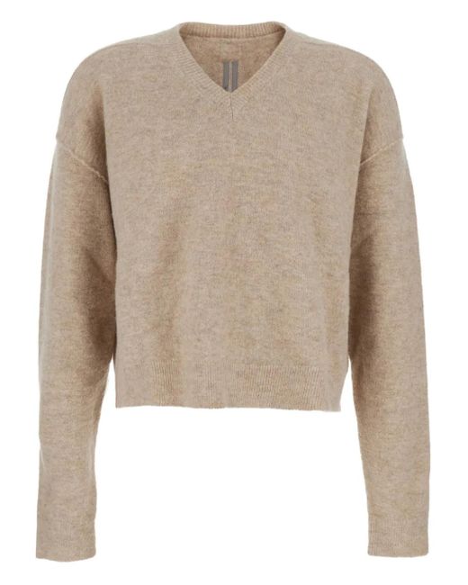 Rick Owens Pullover mit V-Ausschnitt in Natural für Herren