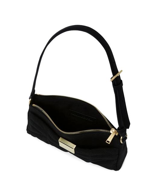 Karl Lagerfeld Black X Amber Valletta Petit Sac Porté Épaule À Plaque Logo
