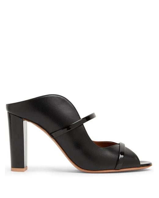 Malone Souliers Black Block-Heel Sandals