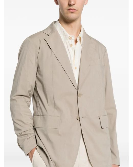 Aspesi White Notch-Lapel Single-Breasted Blazer for men