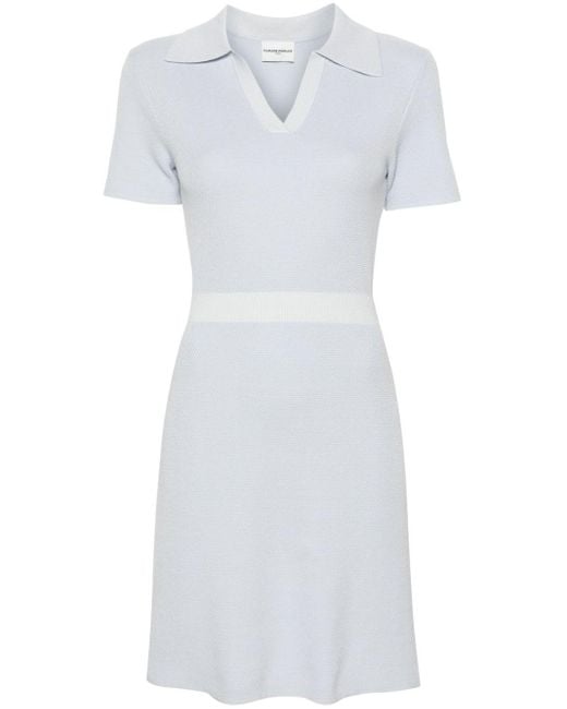 Claudie Pierlot Piqué Mini-jurk in het White