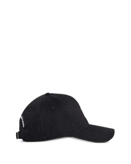DSquared² Black Baseball Cap for men