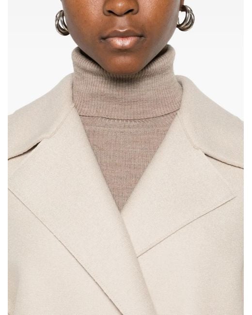 Cappotto Doppiopetto di Harris Wharf London in White