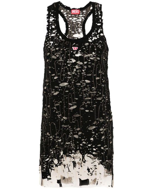 DIESEL Black D-Bilson Kleid im Lagen-Look