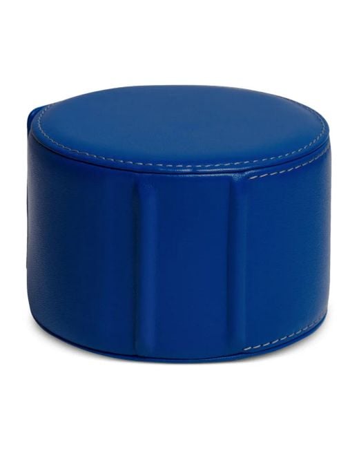 Kross Studio Blue Chromatic Leather Cylindrical Watch Roll