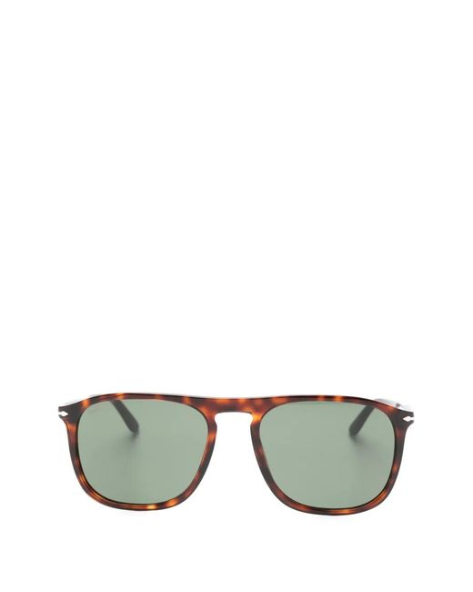 Persol Green Lunettes De Soleil À Effet Écailles De Tortue