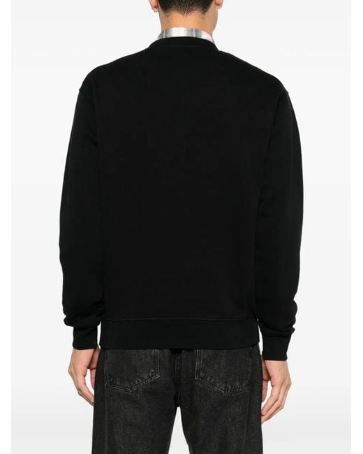 DSquared² Black Logo-Print Sweatshirt for men