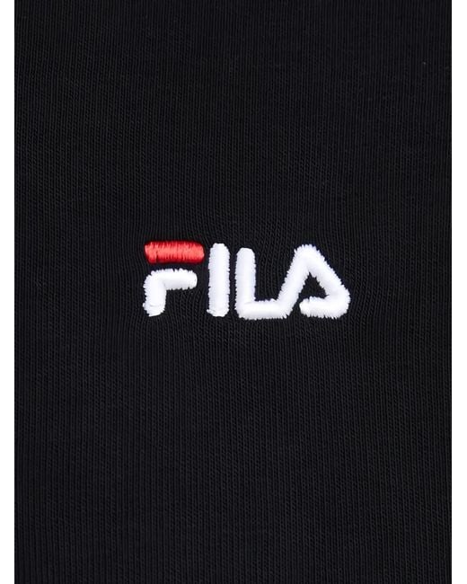 Fila Blue Drawstring Hooded Sweatshirt for men