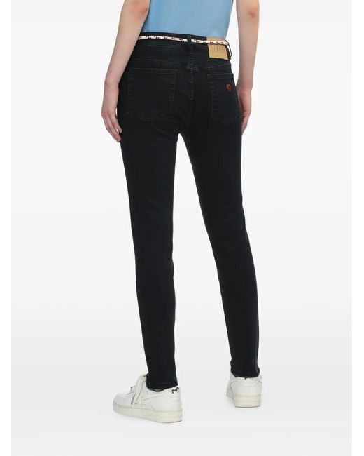 A Bathing Ape Black Rope-Belt Straight-Leg Jeans