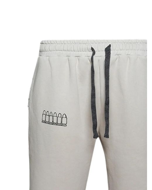 Earthling VIP Gray Drawstring Track Pants for men