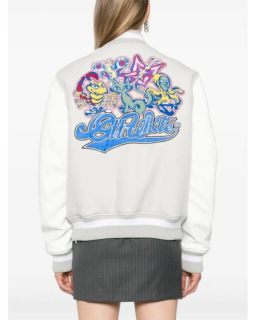 Off-White c/o Virgil Abloh White Jacket With Logo
