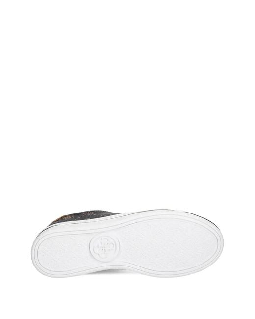 Guess Black Monogram Lace-Up Sdneakers