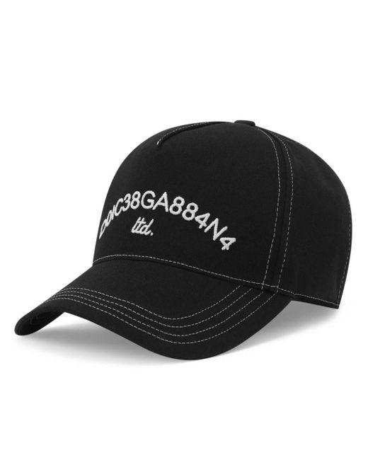Cappello da baseball con ricamo di Dolce & Gabbana in Black da Uomo