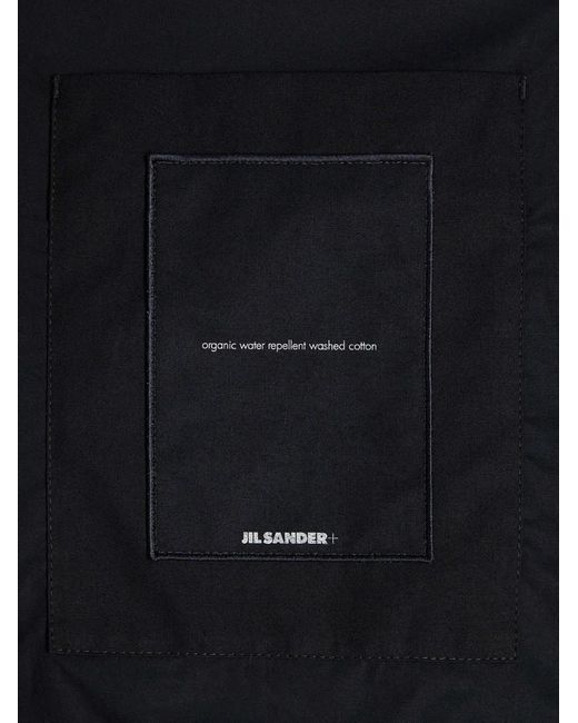 Jil Sander Black Cotton Shirt Jacket for men