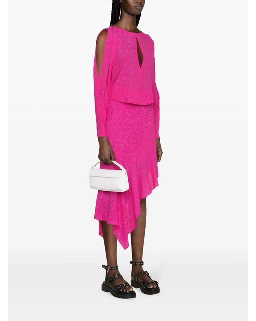 IRO Pink Maurita Plissé Blouse