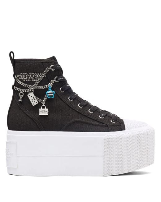 Marc Jacobs Black High-Top Platform Sneakers