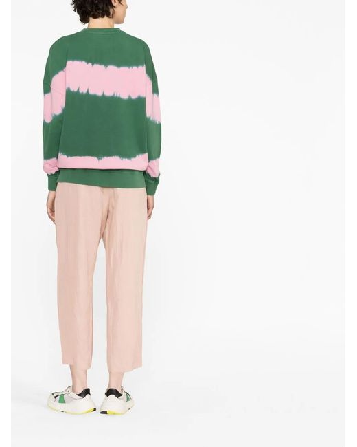 Philosophy Di Lorenzo Serafini Green Logo-Print Tie-Dye Sweatshirt