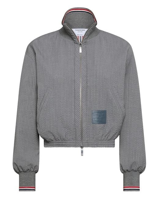 Thom Browne レディース グレー ジップアップ ジャケットの通販はau