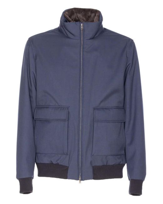 Herno Bomberjacke mit Reißverschluss in Blue für Herren