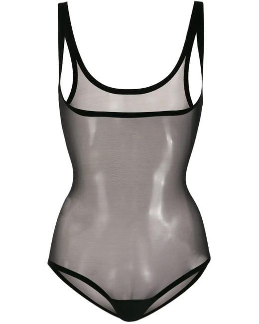 Wolford Black Tulle Forming Body