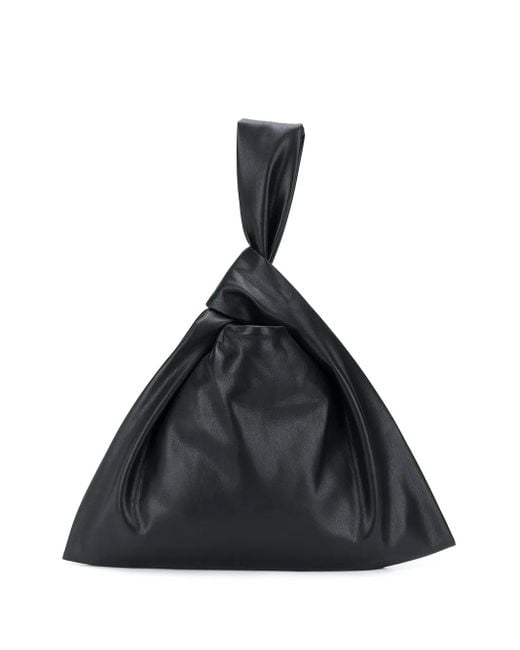 Nanushka Black Faux Leather Tote Bag