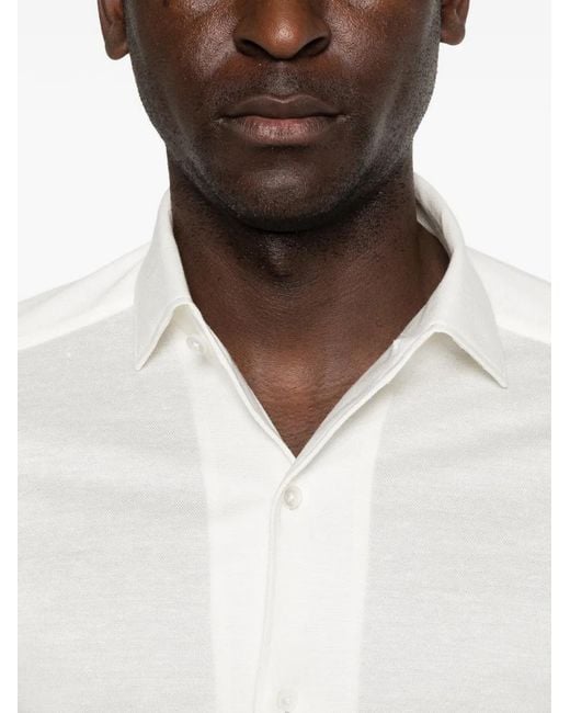 zegna white dress shirt ZEGNA