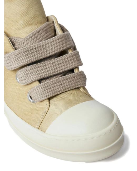 Rick Owens White Jumbo Laces Sneakers for men