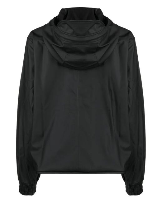 Rains Black String W Hooded Rain Jacket