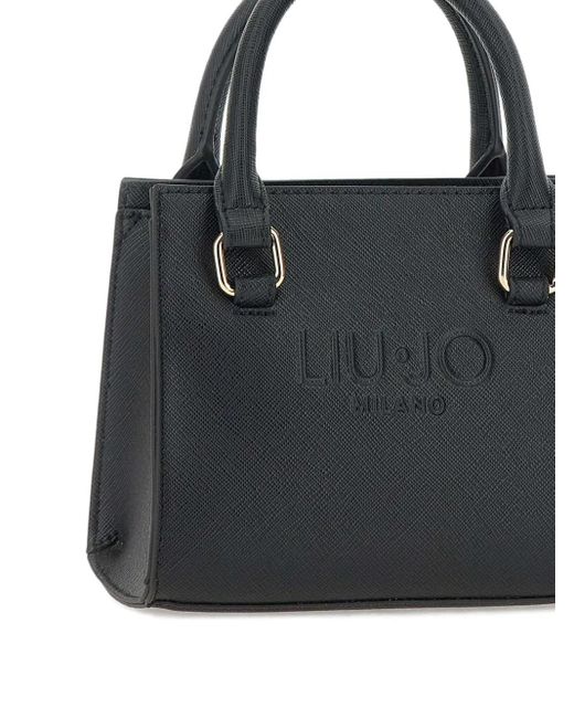 Borsa A Spalla Mini Con Finitura A Rilievo di Liu Jo in Black
