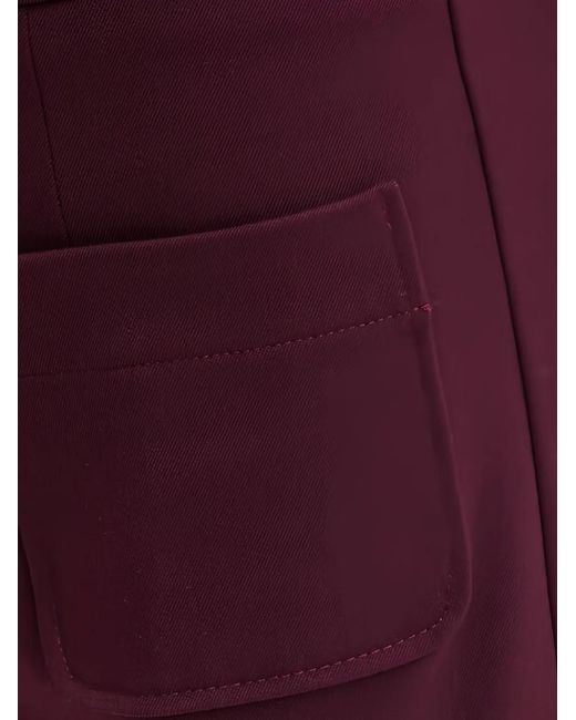 Morgan Red Patch-Pocket Trousers