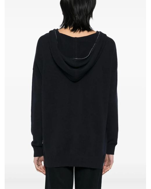 N.Peal Cashmere Maya Metal パーカー Black