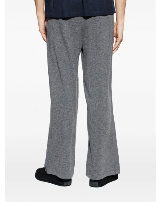 Lisa Yang Gray Lukas Piped Trousers for men