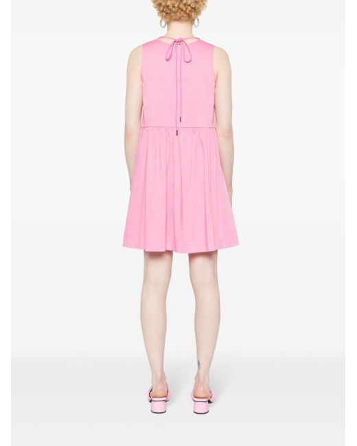 Pinko Pink Poplin Mini Dress