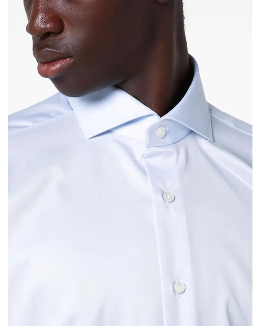 Xacus White Cotton Shirt for men
