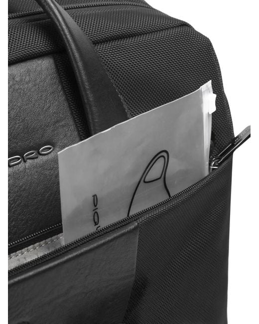 Piquadro Black Telescopic-Handle Laptop Bag