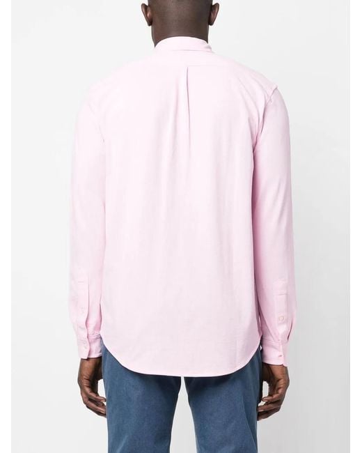 Ralph Lauren Pink Classic Cotton Shirt For Him for men